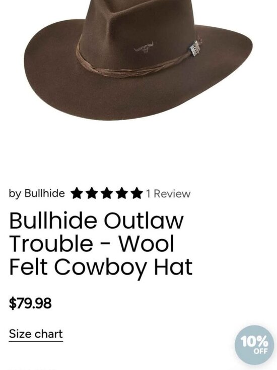 Bullhide cowboy hat
